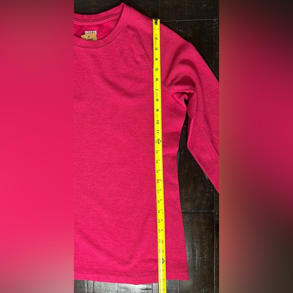 NWT Duluth Trading Co. Women’s Large Sleeve Thermal Waffle Knit Crew Neck Top -M - Picture 6 of 7